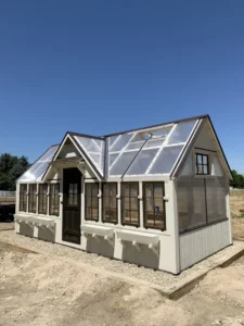 9x20+Gable+Dormer,+White+Paint+2